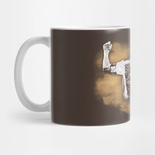 messi watercolor brown Mug